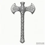 Tomahawk — эскиз тату (№1750224060_0, 18.06.2025 05:21) — Tatufoto.com