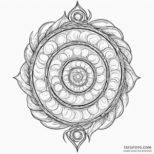Opal tattoo spiraling up arm, tattoo line art... - эскиз тату (№1750224825_0, 18.06.2025 05:33) — Tatufoto.com
