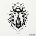 Ladybug, tattoo drawing outline, clear image,… — эскиз тату (№1750225790_0, 18.06.2025 05:49) — Tatufoto.com