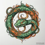 Infinity symbol made of a serpent eating its… — эскиз тату (№1750225920_0, 18.06.2025 05:52) — Tatufoto.com