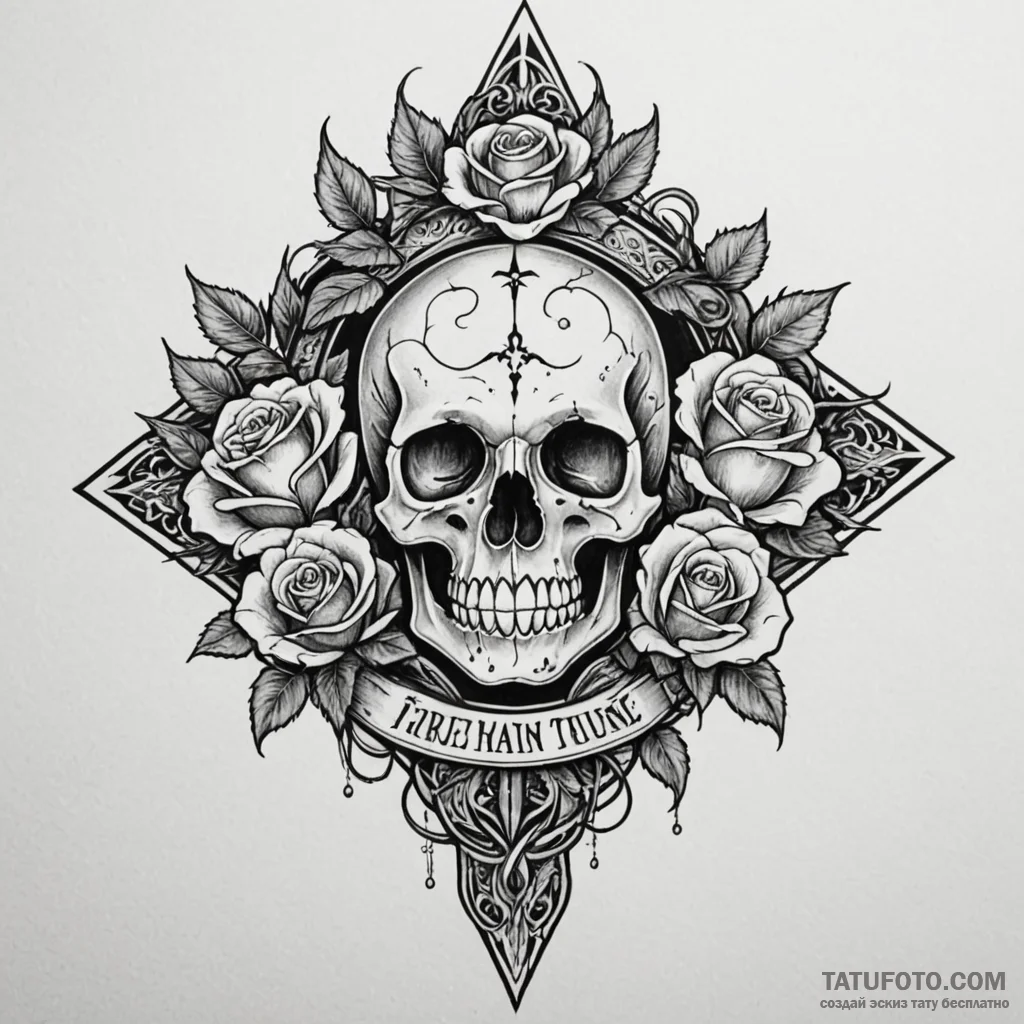 Excalibur in the stone, tattoo drawing outlin... - эскиз тату (№1750227476_0, 18.06.2025 06:17) — Tatufoto.com