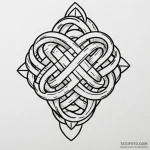 Gordian knot, either tied or being cut, tatto… — эскиз тату (№1750229225_0, 18.06.2025 06:47) — Tatufoto.com