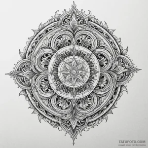 Svarog, artistic tattoo sketch, masterpiece,... - эскиз тату (№1750229419_0, 18.06.2025 06:50) — Tatufoto.com