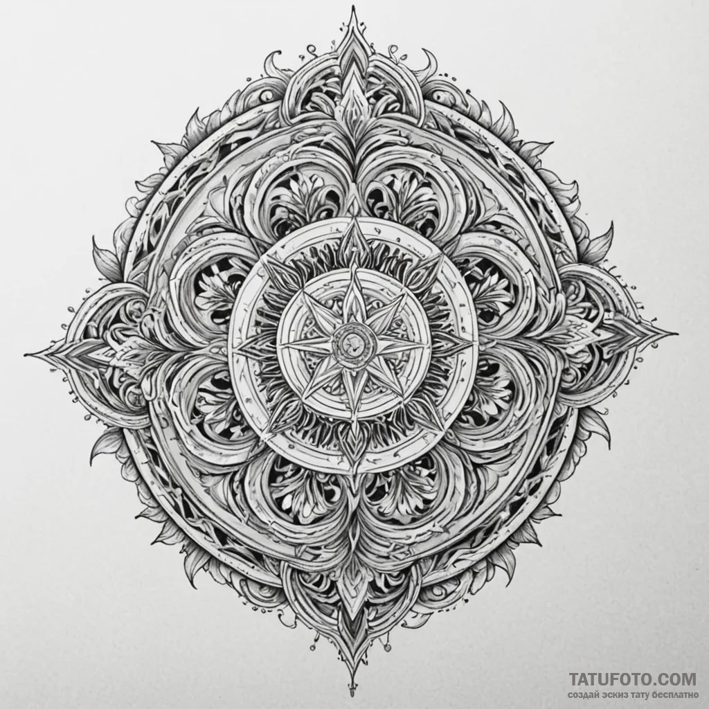 Svarog, artistic tattoo sketch, masterpiece,... - эскиз тату (№1750229419_0, 18.06.2025 06:50) — Tatufoto.com