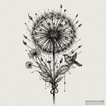 Dandelion with birds, tattoo flash sheet desi… — эскиз тату (№1750230066_0, 18.06.2025 07:01) — Tatufoto.com