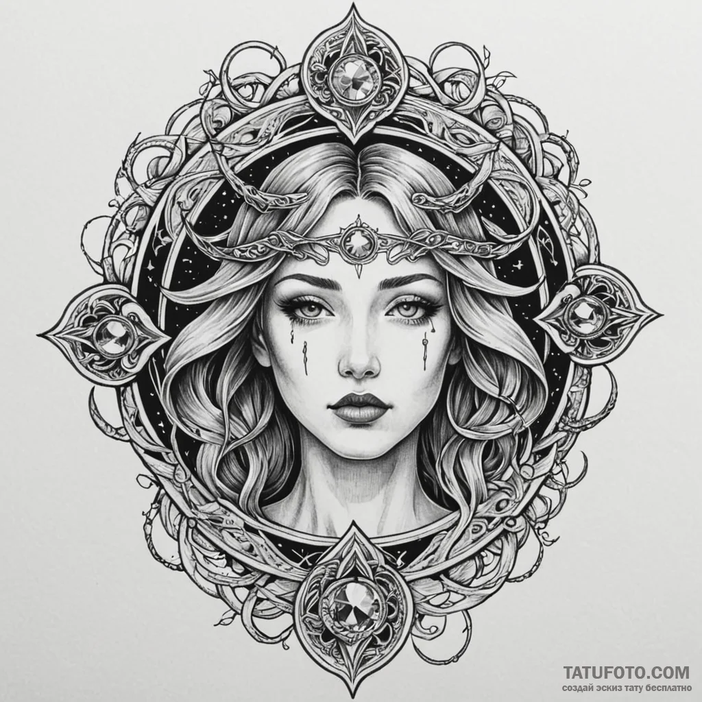 Oracle ring devouring starlight, tattoo drawi... - эскиз тату (№1750231299_0, 18.06.2025 07:21) — Tatufoto.com