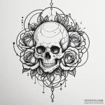 A whimsical bubble popping, momentary,, tatto… — эскиз тату (№1750233055_0, 18.06.2025 07:50) — Tatufoto.com