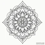 Fallen bloom beneath burning sky, ink illustr… — эскиз тату (№1750234734_0, 18.06.2025 08:18) — Tatufoto.com
