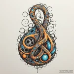Klein bottle, artistic tattoo sketch, new sch… — эскиз тату (№1750235448_0, 18.06.2025 08:30) — Tatufoto.com