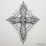 Ray, concept art for tattoo, muted color pale… — эскиз тату (№1750236292_0, 18.06.2025 08:44) — Tatufoto.com