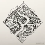Map coordinates of a birthplace or significan… — эскиз тату (№1750237206_0, 18.06.2025 09:00) — Tatufoto.com
