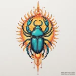 An egyptian scarab pushing the sun (is there,… — эскиз тату (№1750239216_0, 18.06.2025 09:33) — Tatufoto.com