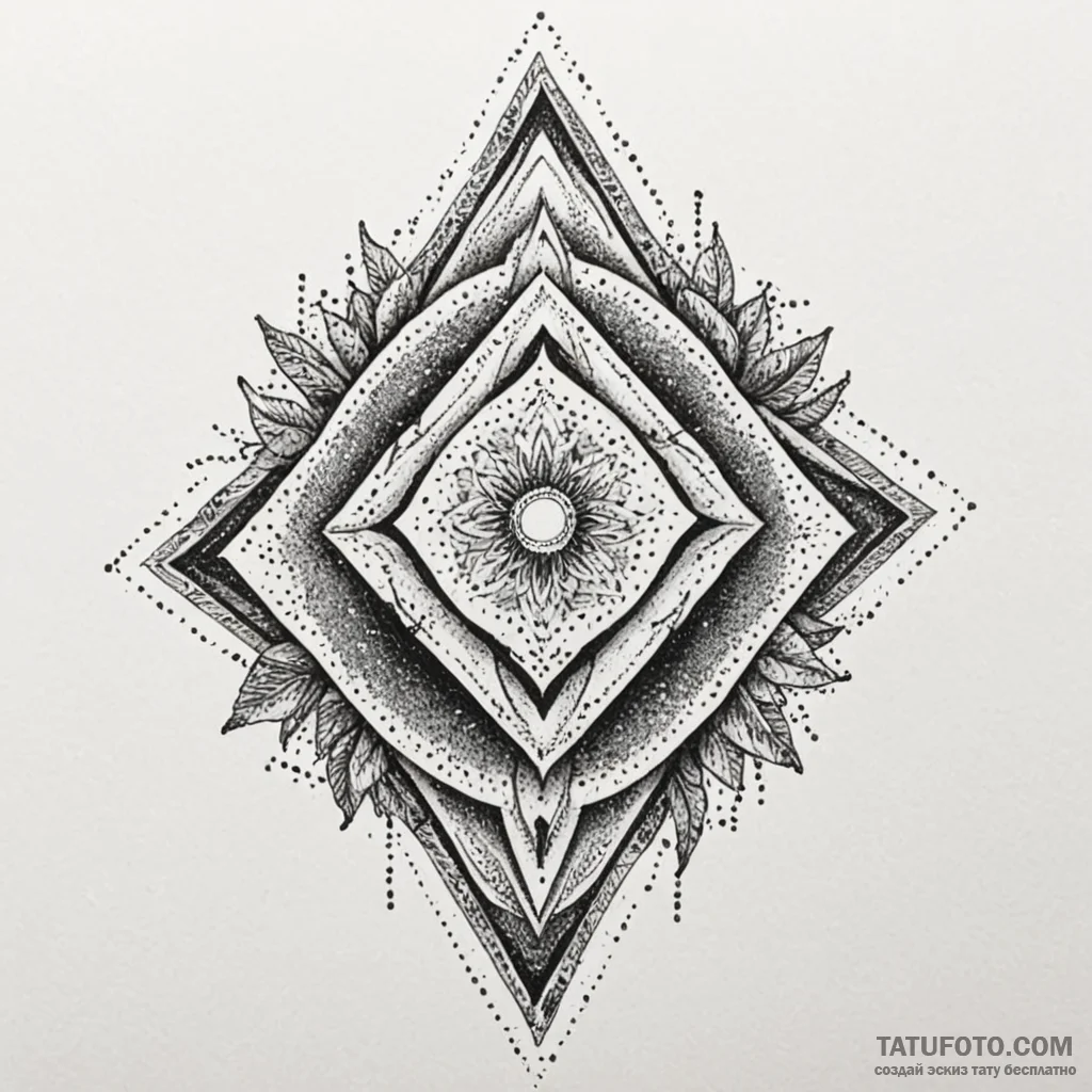 Broken talisman of ancient order, artistic ta... - эскиз тату (№1750239981_0, 18.06.2025 09:46) — Tatufoto.com