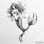 A biomechanical mermaid, her tail is a segmen… — эскиз тату (№1750242743_0, 18.06.2025 10:32) — Tatufoto.com