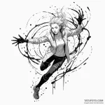 A female netrunner, her body convulsing as sh… — эскиз тату (№1750243939_0, 18.06.2025 10:52) — Tatufoto.com