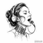 A woman with her vocal cords replaced by a gl… — эскиз тату (№1750245486_0, 18.06.2025 11:18) — Tatufoto.com