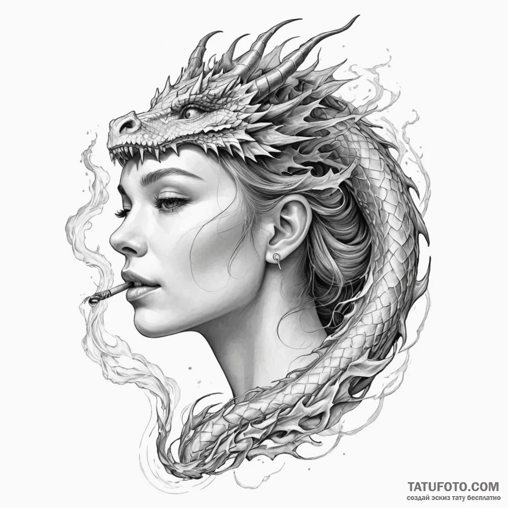 A woman's face with a glowing, holographic ta... - эскиз тату (№1750247198_0, 18.06.2025 11:46) — Tatufoto.com