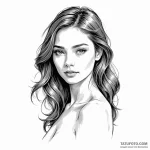 A beautiful woman whose skin can display imag… — эскиз тату (№1750247451_0, 18.06.2025 11:50) — Tatufoto.com