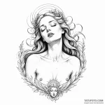 A provocative depiction of a saint in ecstasy… — эскиз тату (№1750249870_0, 18.06.2025 12:31) — Tatufoto.com