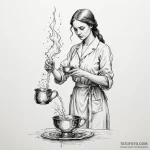 A woman as temperance, pouring water from one… — эскиз тату (№1750250248_0, 18.06.2025 12:37) — Tatufoto.com