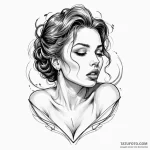 A woman whose kiss can either save your soul… — эскиз тату (№1750253727_0, 18.06.2025 13:35) — Tatufoto.com