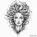 The goddess of madness, mania, her portrait i… — эскиз тату (№1750257148_0, 18.06.2025 14:32) — Tatufoto.com
