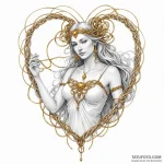 The goddess of persuasion, peitho, her words… — эскиз тату (№1750259052_0, 18.06.2025 15:04) — Tatufoto.com