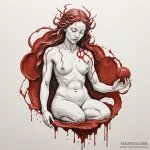 The goddess of creation, sculpting the first… — эскиз тату (№1750260071_0, 18.06.2025 15:21) — Tatufoto.com