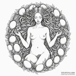 A seductive goddess of fertility, her body ri… — эскиз тату (№1750260134_0, 18.06.2025 15:22) — Tatufoto.com