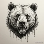 Grizzly bear with claws of sharpened steel, a… — эскиз тату (№1750265125_0, 18.06.2025 16:45) — Tatufoto.com