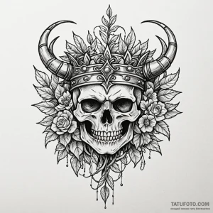 Forgotten helm crowned by vines, tattoo flash... - эскиз тату (№1750265446_0, 18.06.2025 16:50) — Tatufoto.com