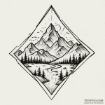 A mountain range symbol, tattoo flash sheet d… — эскиз тату (№1750265575_0, 18.06.2025 16:52) — Tatufoto.com