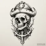 Broken helm revealing bone face, tattoo line… — эскиз тату (№1750268246_0, 18.06.2025 17:37) — Tatufoto.com