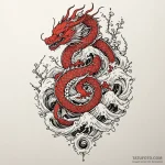 A space elevator, artistic tattoo sketch, bol… — эскиз тату (№1750268963_0, 18.06.2025 17:49) — Tatufoto.com