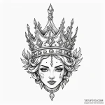 Ancient crown half-buried, tattoo flash sheet… — эскиз тату (№1750269870_0, 18.06.2025 18:04) — Tatufoto.com