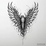 Fractured wings beneath iron sky, tattoo draw… — эскиз тату (№1750270969_0, 18.06.2025 18:22) — Tatufoto.com