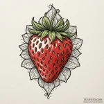 Strawberry, simple and red, tattoo flash shee… — эскиз тату (№1750272399_0, 18.06.2025 18:46) — Tatufoto.com