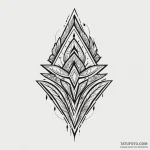 Arrowhead with tribal carvings, concept art f… — эскиз тату (№1750272659_0, 18.06.2025 18:50) — Tatufoto.com
