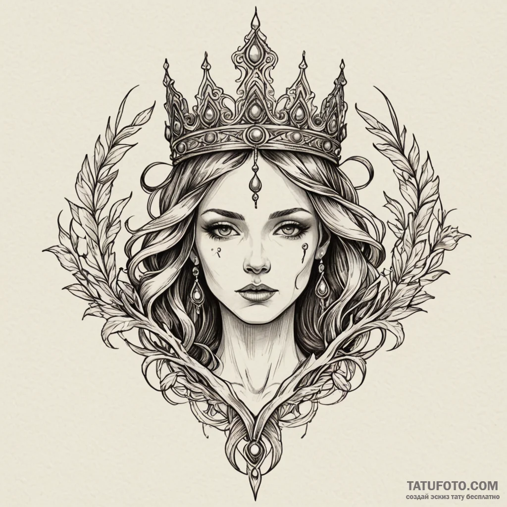 Needle relic crowned with bone, ink illustrat... - эскиз тату (№1750273250_0, 18.06.2025 19:00) — Tatufoto.com