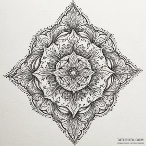 O, concept art for tattoo, dotwork shading, s... - эскиз тату (№1750274229_0, 18.06.2025 19:17) — Tatufoto.com