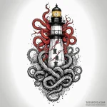 Kraken tentacle rising from the sea to pull d… — эскиз тату (№1750275248_0, 18.06.2025 19:34) — Tatufoto.com