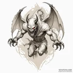 Demon talon tearing through veil, concept art… — эскиз тату (№1750275508_0, 18.06.2025 19:38) — Tatufoto.com