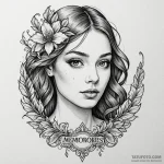 Polaroid photo, blank, with ‘memories’ writte… — эскиз тату (№1750276659_0, 18.06.2025 19:57) — Tatufoto.com
