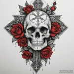 Crystal blade lodged in stone, tattoo drawing… — эскиз тату (№1750279772_0, 18.06.2025 20:49) — Tatufoto.com