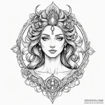 Fortune (goddess/symbol), tattoo flash sheet… — эскиз тату (№1750279963_0, 18.06.2025 20:52) — Tatufoto.com