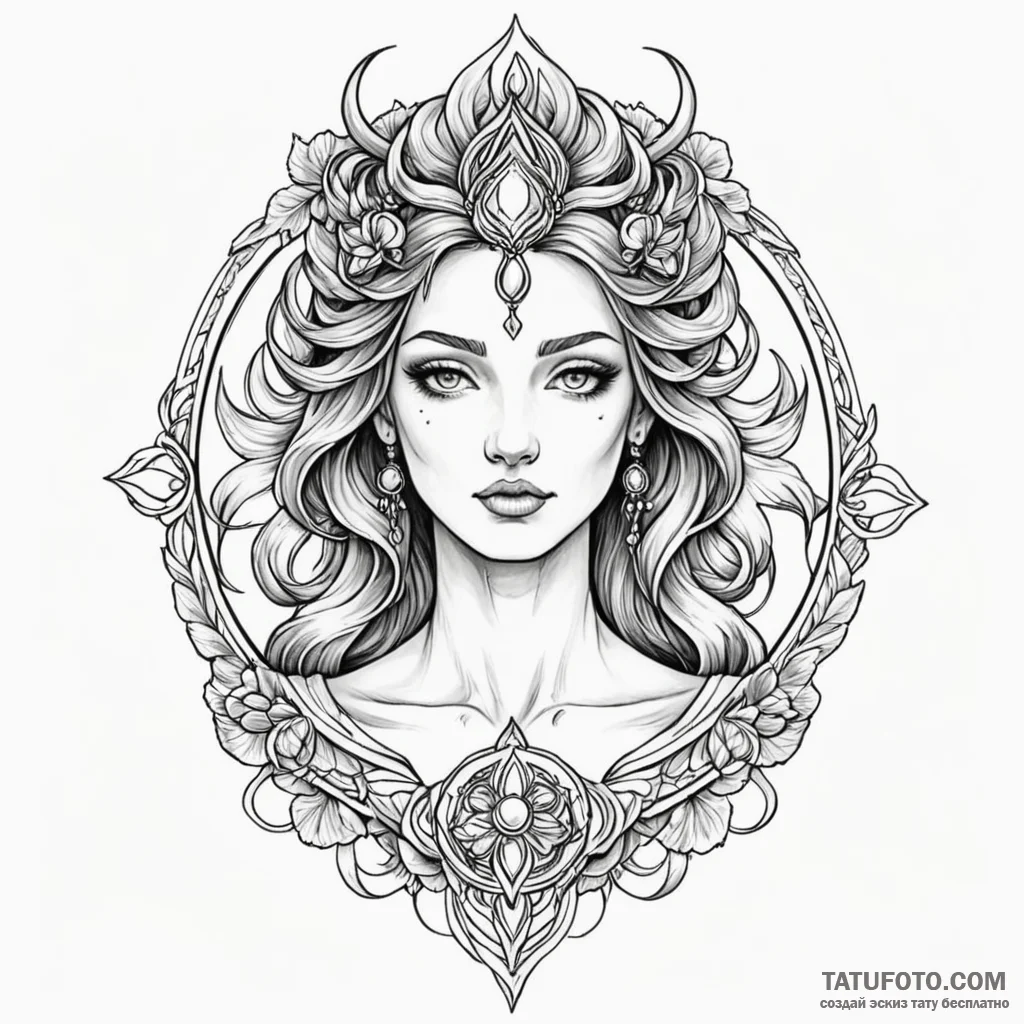 Fortune (goddess/symbol), tattoo flash sheet... - эскиз тату (№1750279963_0, 18.06.2025 20:52) — Tatufoto.com