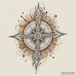 Vortex blade crowned in stars, tattoo drawing… — эскиз тату (№1750280535_0, 18.06.2025 21:02) — Tatufoto.com