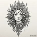 Jade vines binding spectral relic, artistic t… — эскиз тату (№1750281424_0, 18.06.2025 21:17) — Tatufoto.com