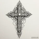 Engraved relic sealed in glass, artistic tatt… — эскиз тату (№1750281491_0, 18.06.2025 21:18) — Tatufoto.com