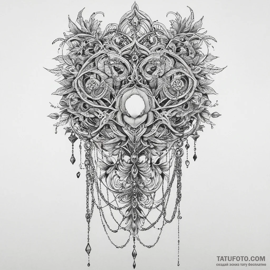 Corrupted chains grasping void, tattoo line a... - эскиз тату (№1750282616_0, 18.06.2025 21:36) — Tatufoto.com